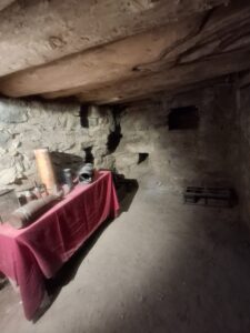 Inside the "Bunker of Memories" - used shells etc